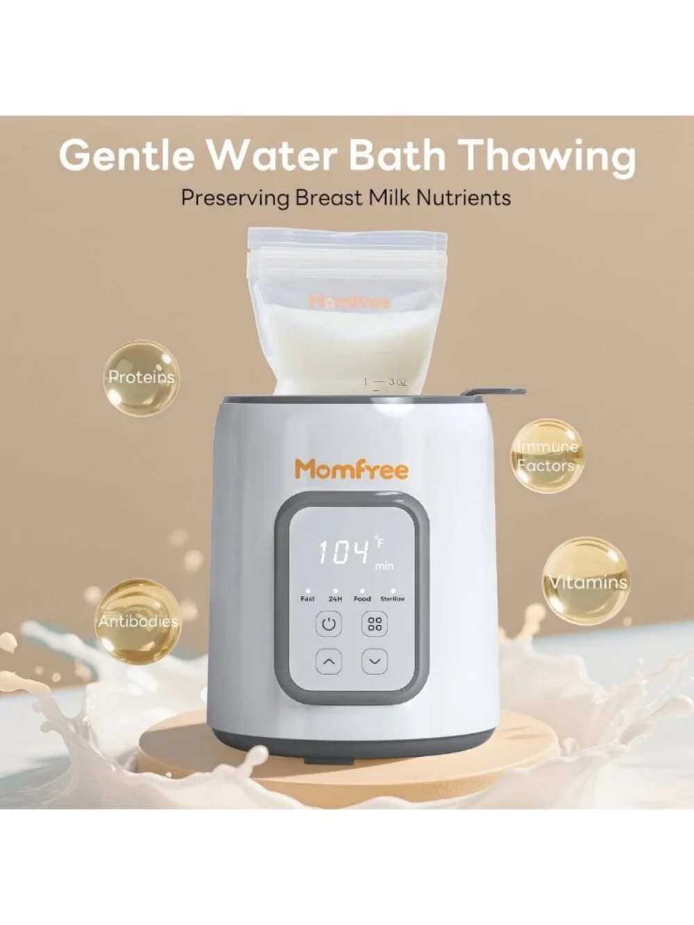 8-in-1 Fast Baby Bottle Warmer | Multifunctional for Breastmilk & Formula, Auto